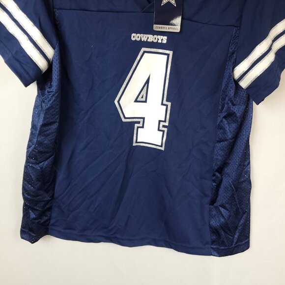 Dak Prescott 4 Players Jersey Women's Dallas Cowboys Navy Blue NWT Sz Large - Picture 3 of 12